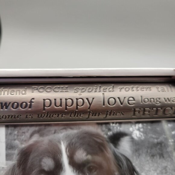 Malden Dog Theme Photo Frame Pewter Metal Dog Lovers Puppy Love - Picture 5 of 7